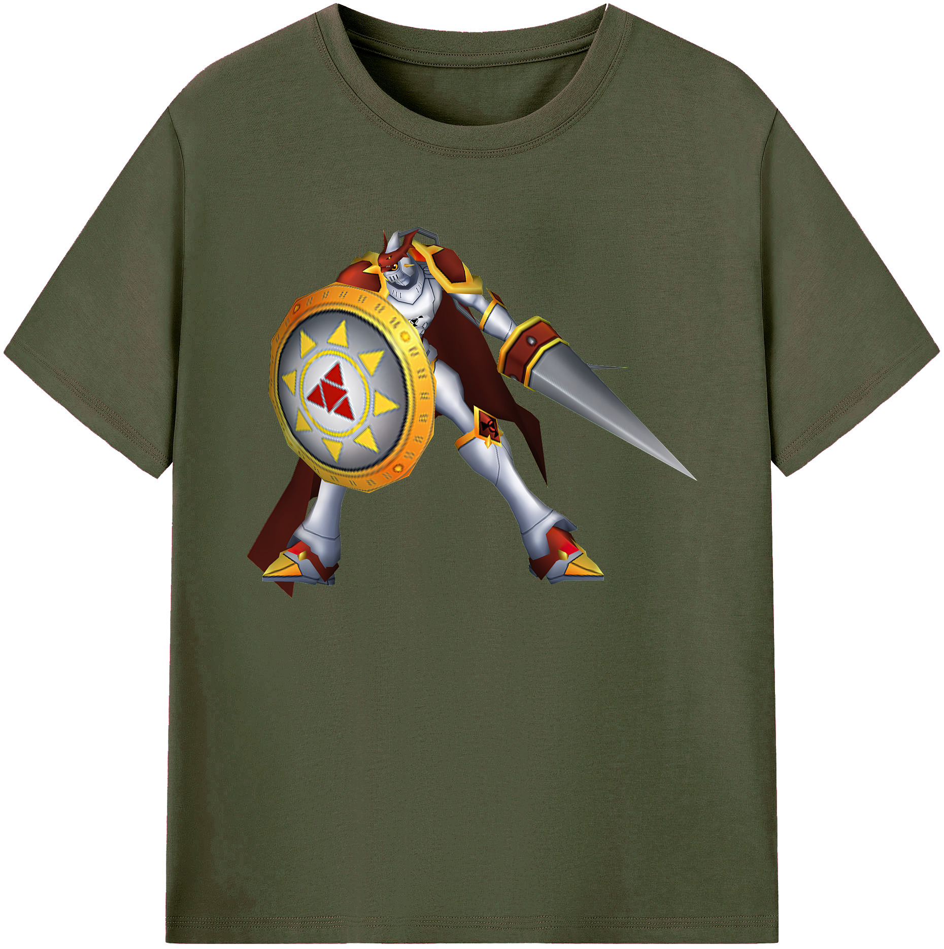（画像用） Digimon デジタルモンスター/デジモン 綿100％ メンズ半袖Tシャツ｜肌触りやわらか＆通気性
